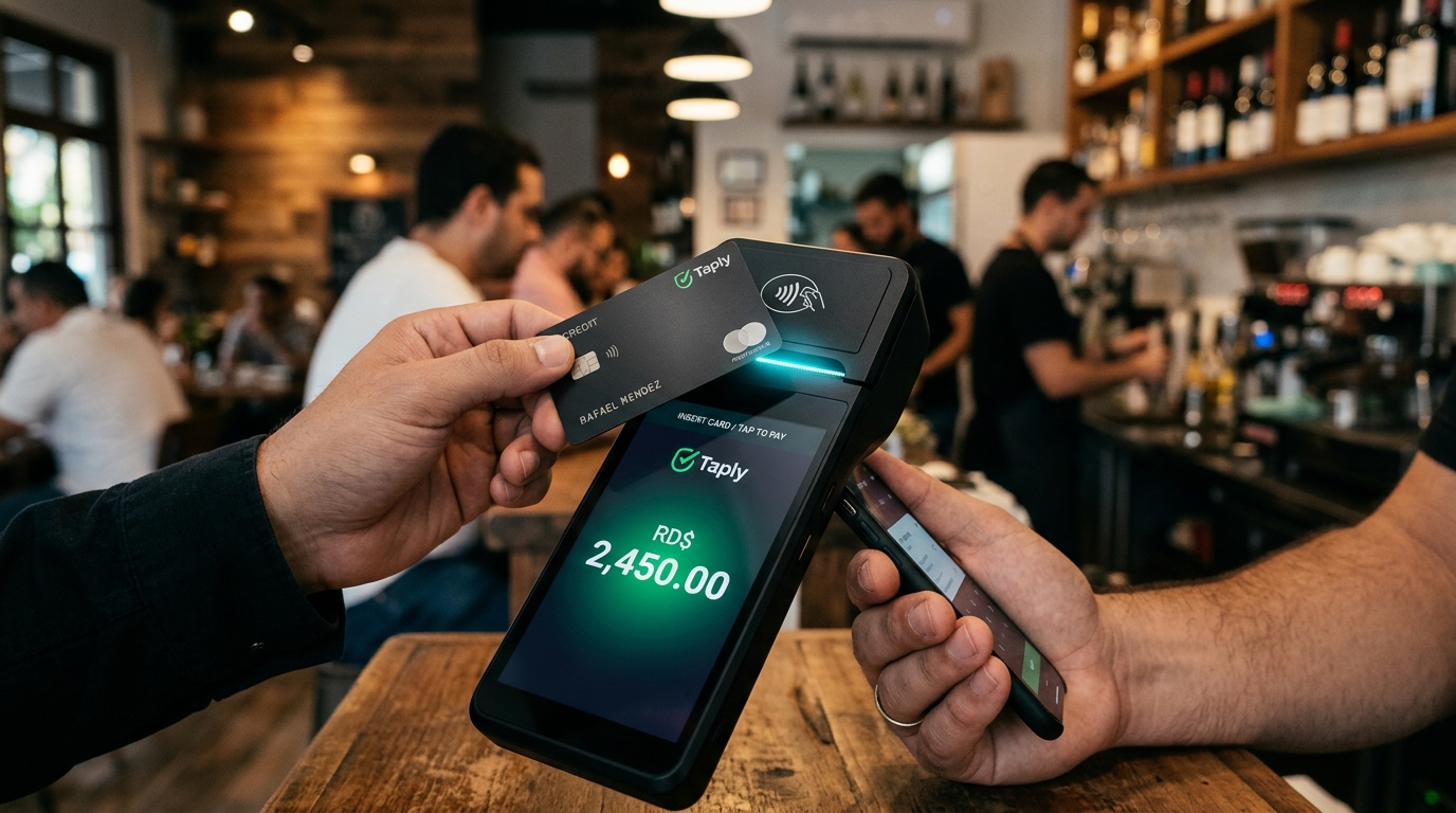 Datáfono Móvil Taply y Cobro Contactless